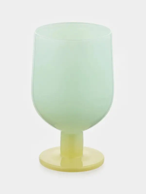 Бокалы для вина Pint, 350 мл, 7.2&times;12.8 см, набор 2 шт., стекло, розовые, зелёные