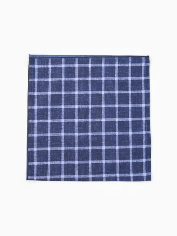 Платки носовые мужские Этель 30*30 см,(набор 12 шт,) цв. синий, рис. МИКС, 100% хл