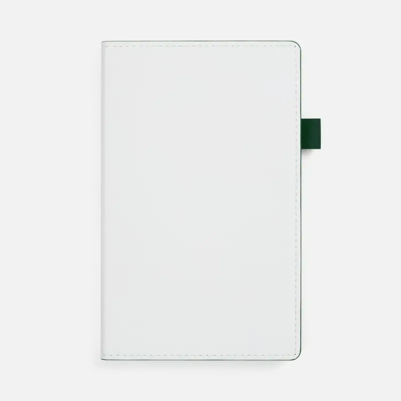 Ежедневник White Shall, недатированный, бело-зеленый Ежедневник White Shall, недатированный, бело-зеленый