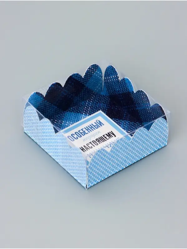 Коробка для печенья, «Настоящему мужчине», 7×7×3 см Коробка для печенья, «Настоящему мужчине», 7×7×3 см