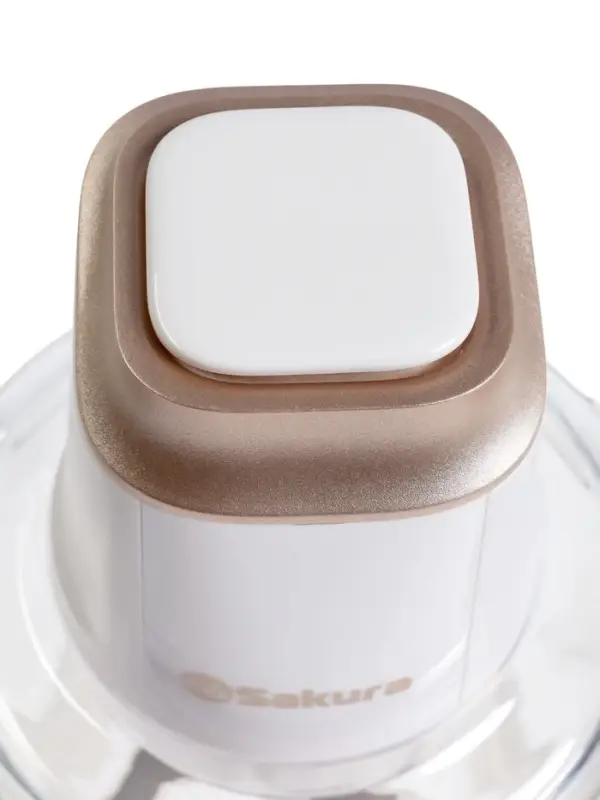 Измельчитель Sakura SA-6261W, 1.2 л, 500 Вт, стекло, 4 ножа, белый