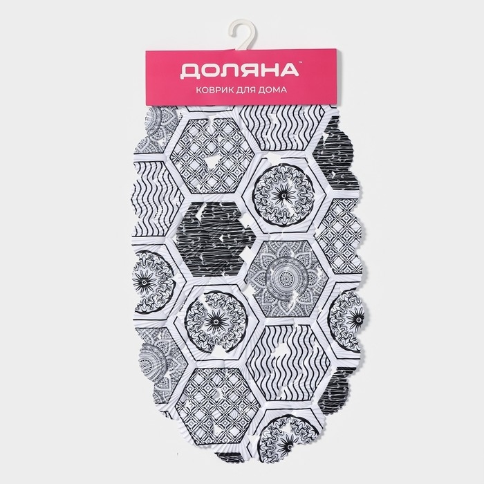 Коврик противоскользящий в ванну на присосках Доляна «Маракано», 38×66 см Коврик противоскользящий в ванну на присосках Доляна «Маракано», 38×66 см