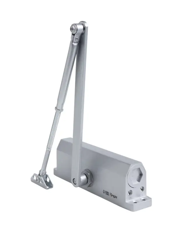 Доводчик дверей ТУНДРА d=150SL, до 150 кг, цвет серебро