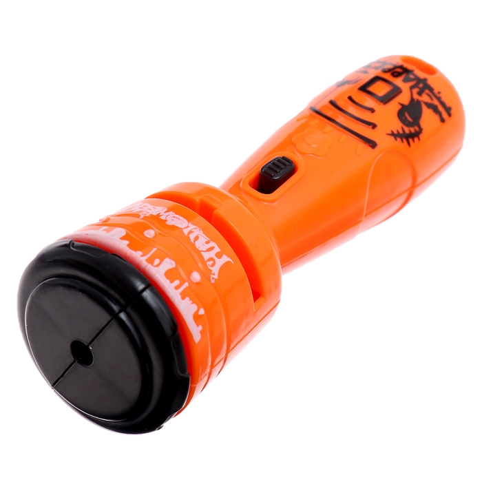 Проектор-фонарик «Страшные истории», 3 слайда, 24 картинки, цвет оранжевый Проектор-фонарик «Страшные истории», 3 слайда, 24 картинки, цвет оранжевый