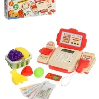 ZABIAKA Игровой набор "Касса-калькулятор" с аксессуарами, свет, звук
