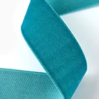 Лента бархатная, 25 мм, 18&plusmn;1 м, зелёная №72