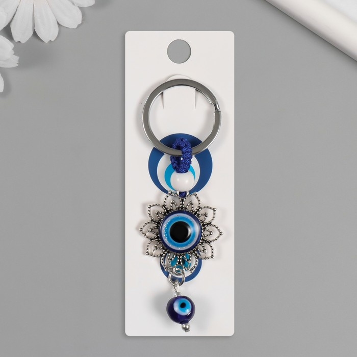 Брелок от сглаза металл "Цветок" 3,5х5 см