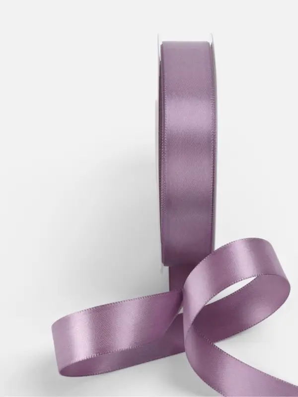 Лента атласная TEIRA, двухсторонняя, 20 мм, 25&plusmn;1 м, сиреневая №0434