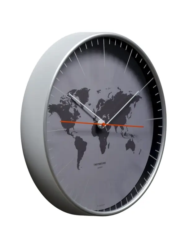 Часы настенные интерьерные &laquo;Материки&raquo;, d=30.5 см, бесшумные