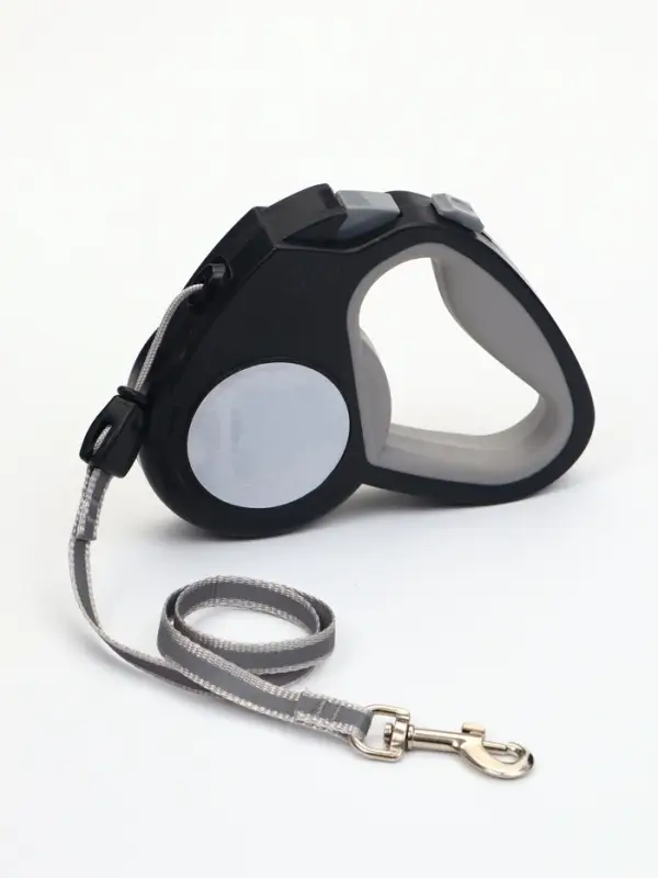 Рулетка &laquo;Пижон&raquo;, 3 м, до 15 кг, трос, светоотражающая, прорезиненная ручка, серая