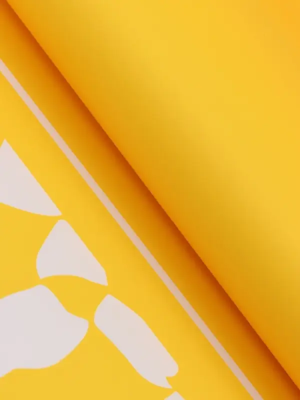 Пленка для цветов, желтая, 57х57 см