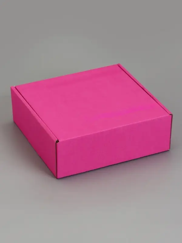 Коробка самосборная, розовая, для подарков, хранения и отправки посылок, 23&times;23&times;8 см