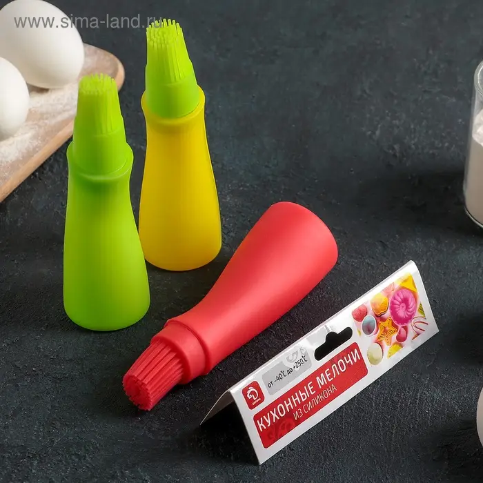 Кисть с резервуаром для масла Доляна «Самуй», силикон, 13×4,5×4,5 см, цвет МИКС Кисть с резервуаром для масла Доляна «Самуй», силикон, 13×4,5×4,5 см, цвет МИКС