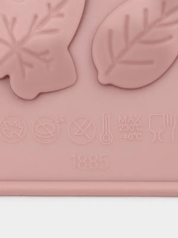 Форма для конфет и шоколада Доляна &laquo;Листики&raquo;, силикон, 21.2&times;11.5 см, 24 ячейки, розовая