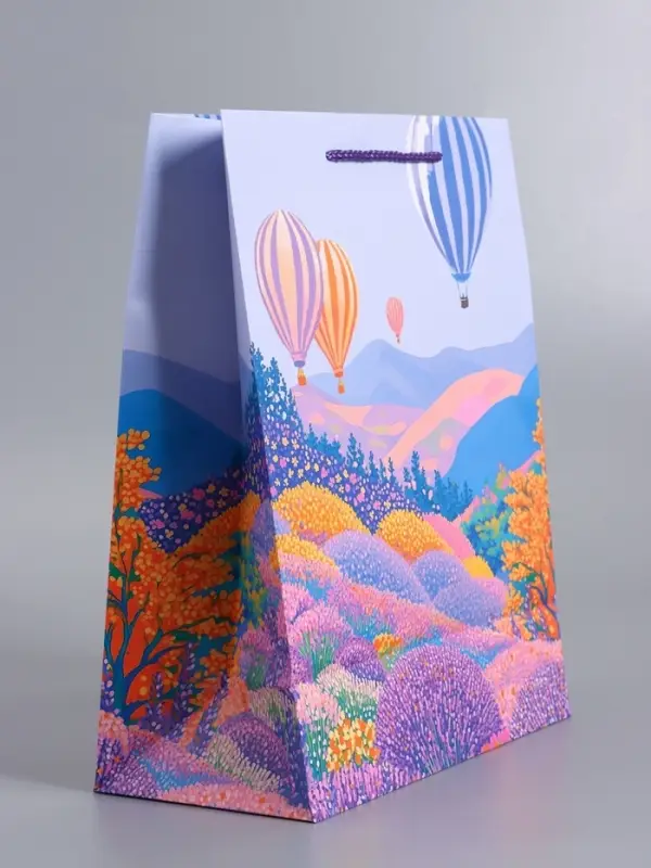 Пакет подарочный ламинированный "Летний вечер" 26 х 12 х 32 см