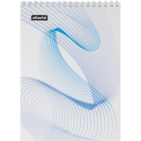 Блокнот А5,60л,клетка,метал.гребень,цв.обложка,Forma,в ассорт