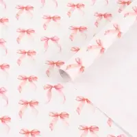 Бумага упаковочная глянцевая &laquo;Бантики&raquo;, 50 &times; 70 см