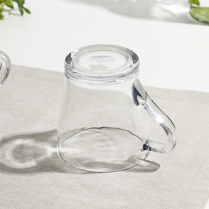 Набор кружек стеклянный «Крома», 260 мл, 2 шт Набор кружек стеклянный «Крома», 260 мл, 2 шт