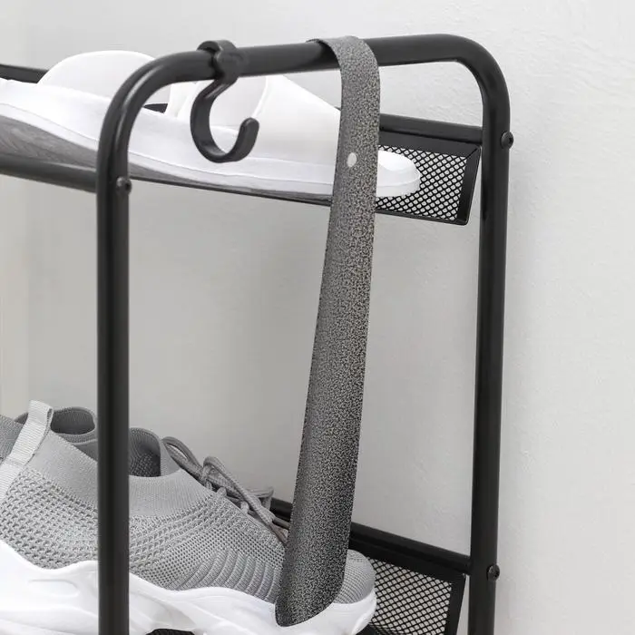 Ложка для обуви с крючком, 30×4 см, металл Ложка для обуви с крючком, 30×4 см, металл