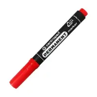 Маркер перманентный Centropen 8566, красный, узел 5.0 мм, линия 2.5 мм