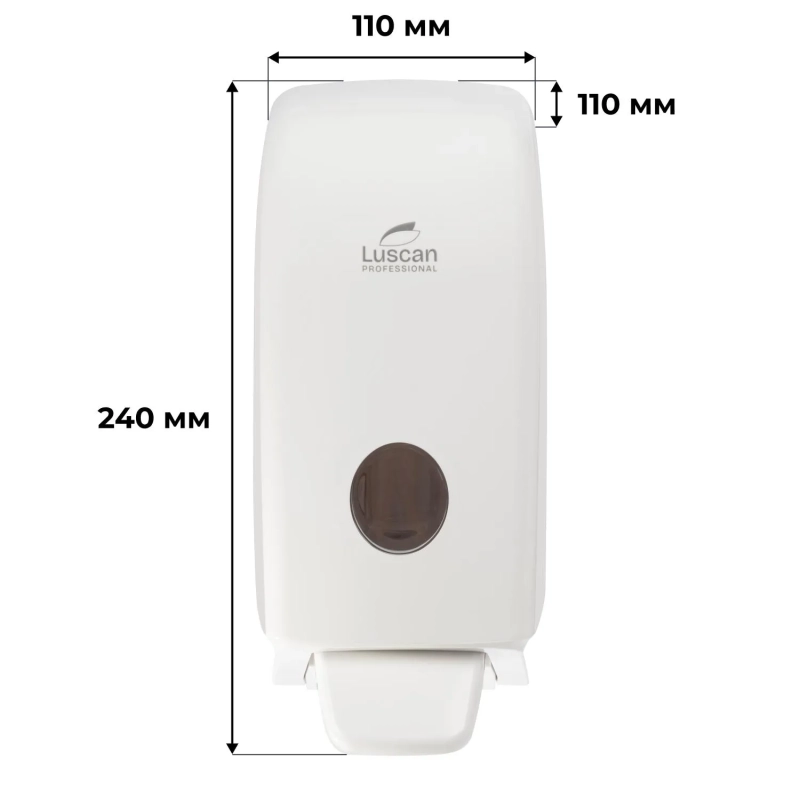 Дозатор для жидкого мыла и мыла-пены Luscan Prof Optima L5 белый