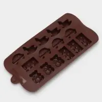 Форма для конфет и шоколада Доляна &laquo;Детские игрушки&raquo;, силикон, 21&times;11 см, 15 ячеек (3.5&times;2 см), МИКС