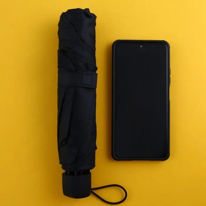 Зонт женский механический «Море по колено», 8 спиц, d=95, цвет чёрный Зонт женский механический «Море по колено», 8 спиц, d=95, цвет чёрный