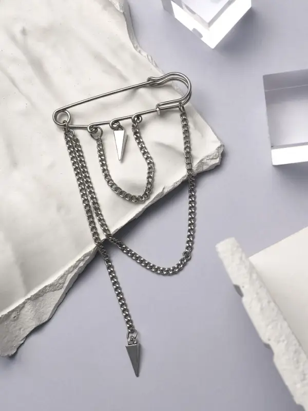 Булавка &laquo;Шипы&raquo;, 6 см, цвет серебро