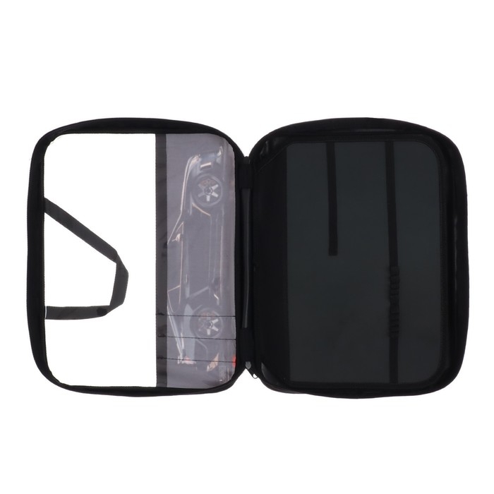 Папка для труда А4, 335 х 260 х 60 мм, с ручками текстиль, ПВХ, Calligrata, ПТР-111, "Тачка"