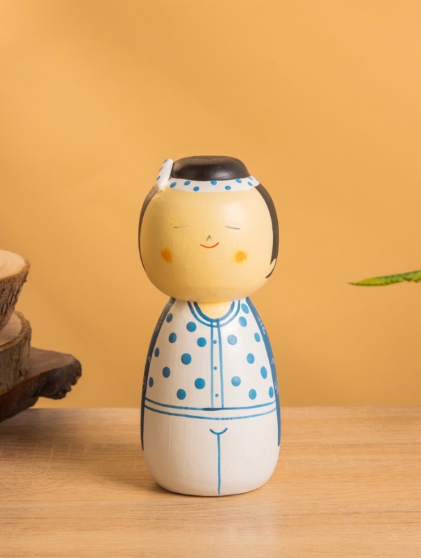 Деревянная кукла кокеши Деревянная кукла кокеши "Хару" 7х7,5х15 см
