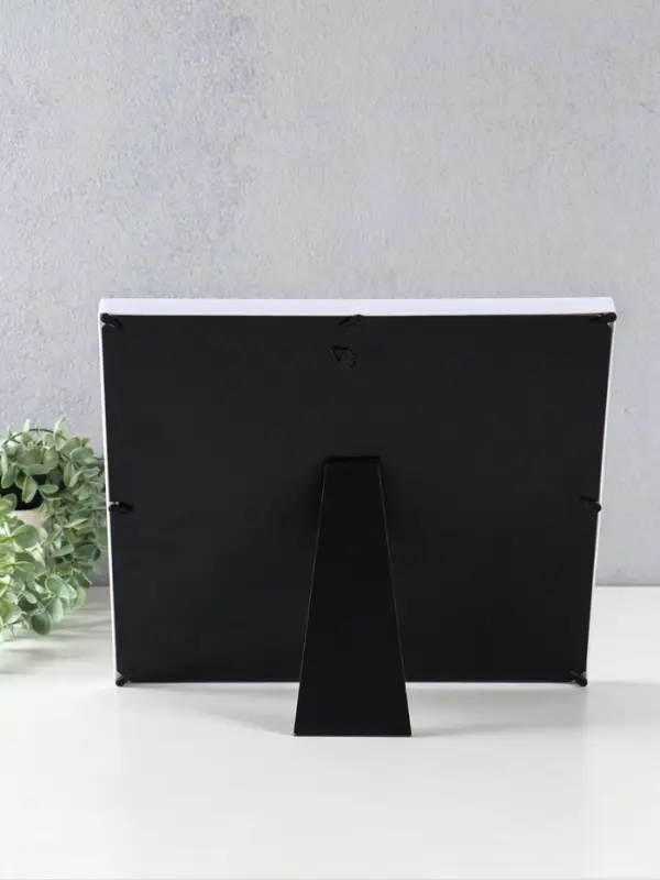 Фоторамка пластик 10х15 см с полимерной глиной "Первое фото" белая 30,8х33,5х2 см