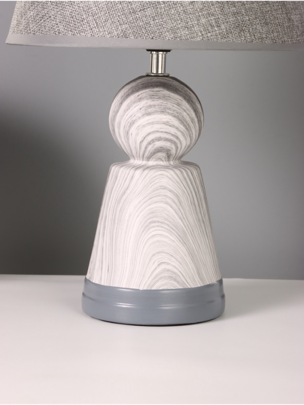 Лампа настольная Лампа настольная "Мудрость" 1х40Вт Е27 серый 25х25х39,5см МОДЕЛЬ: