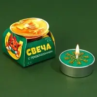 Свеча чайная &laquo;Новогодняя&raquo;, d = 4 см, МИКС