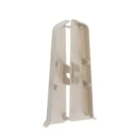 Торцевые заглушки для плинтуса &laquo;Деконика&raquo;, пара, 85 мм, цвет 002 светло-серый