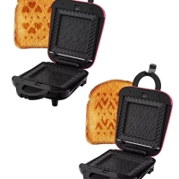 Вафельница электрическая КТ-3684 (2 в 1) - 460 Вт