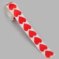 Наклейки в рулоне &laquo;Сердца&raquo;, набор 500 шт., 2.5&times;2.5 см