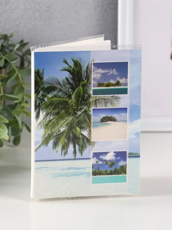 Фотоальбом 36 фото 10X15см, "Пляж", ПП карм.,мягкая обложка