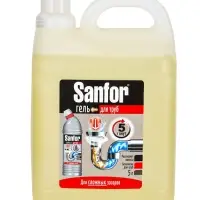 Чистящее средство для труб Sanfor, сложные засоры, 5 л