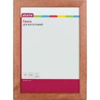 Рамка А4 21x30 см Комус/ATTACHE деревянный багет 25мм темная сосна