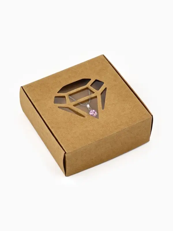 Коробка под бижутерию с окном «Алмаз», 7.5 х 7.5 х 3 см Коробка под бижутерию с окном «Алмаз», 7.5 х 7.5 х 3 см