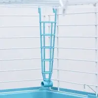 Клетка для грызунов &laquo;Пижон&raquo; №1 складная, 58&times;40&times;34 см (+миска, 2 кормушки), бирюзовая
