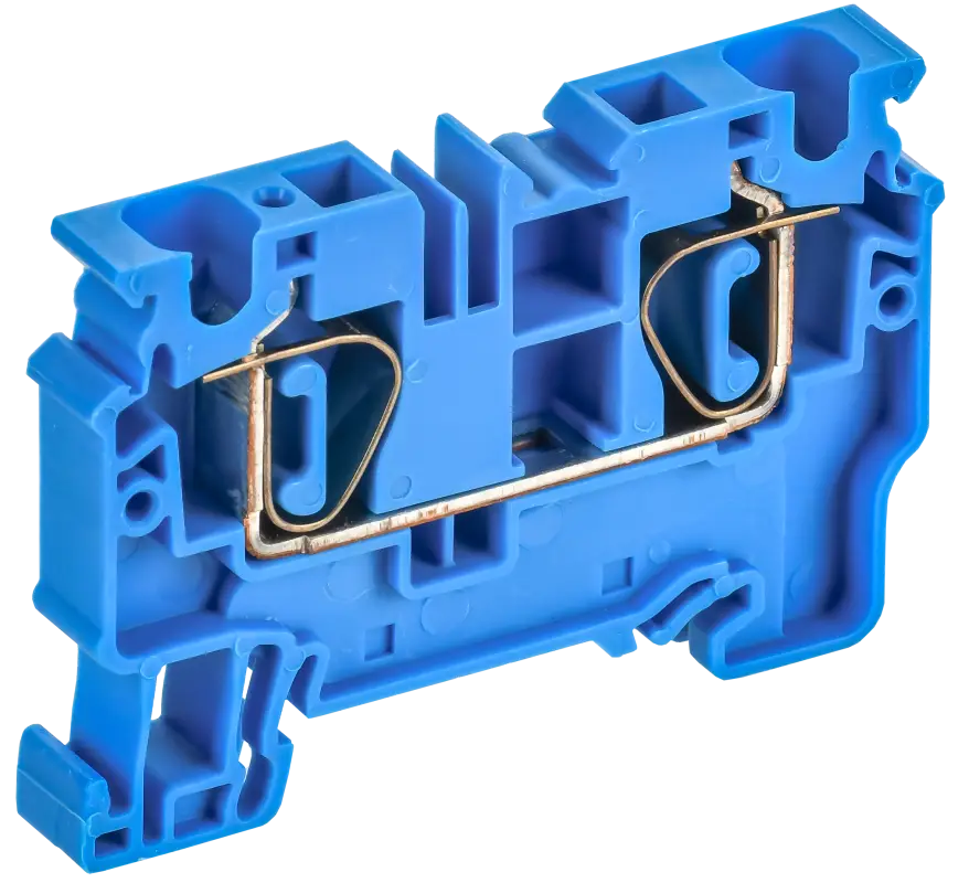 ARMAFIX Клемма пружинная CX6 BU 6мм2 проходная синяя IEK