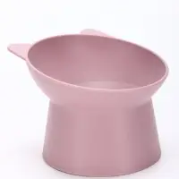 Миска для животных &laquo;КИСА&raquo;, 200 мл, покрытие софт-тач, пластик, лавандовая