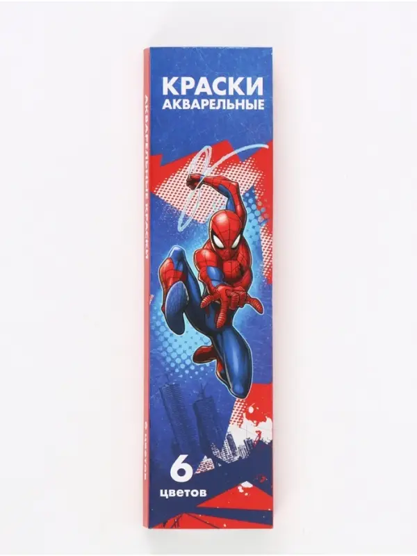 Акварель медовая &laquo;Паутина&raquo;, 6 цветов, в картонной коробке, без кисти
