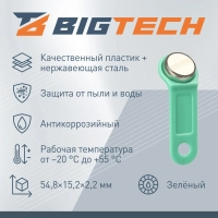 Электронный ключ Bigtech Touch Memory (iButton) DS 1990 зеленый (уп.10шт)