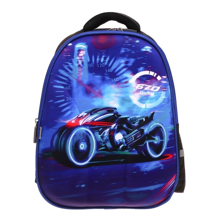 Рюкзак каркасный школьный Calligrata Speed bike, 39 х 30 х 14 см Рюкзак каркасный школьный Calligrata Speed bike, 39 х 30 х 14 см