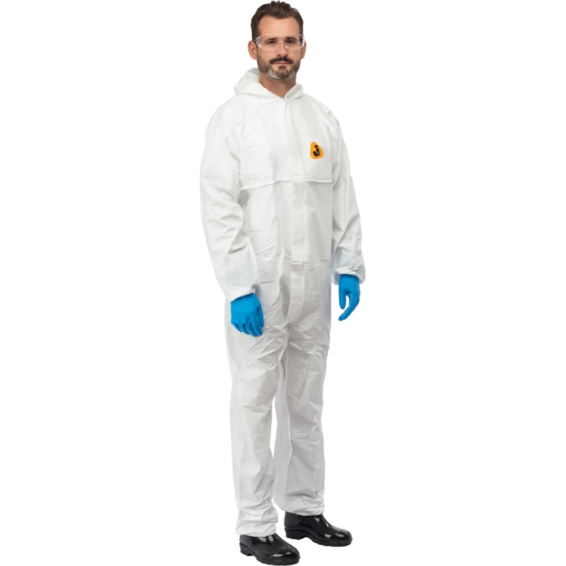 Комбинезон одноразовый защитн(65г/м2)с кап.JetaSafety JPC60 Elementбел рXXL