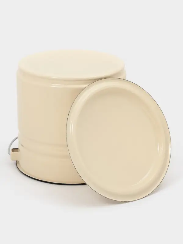 Ведро ц/шт с/кр 12л (слоновая)Без декора Ведро ц/шт с/кр 12л (слоновая)Без декора