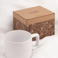 Чашка Jumbo в коробке матовая, белая