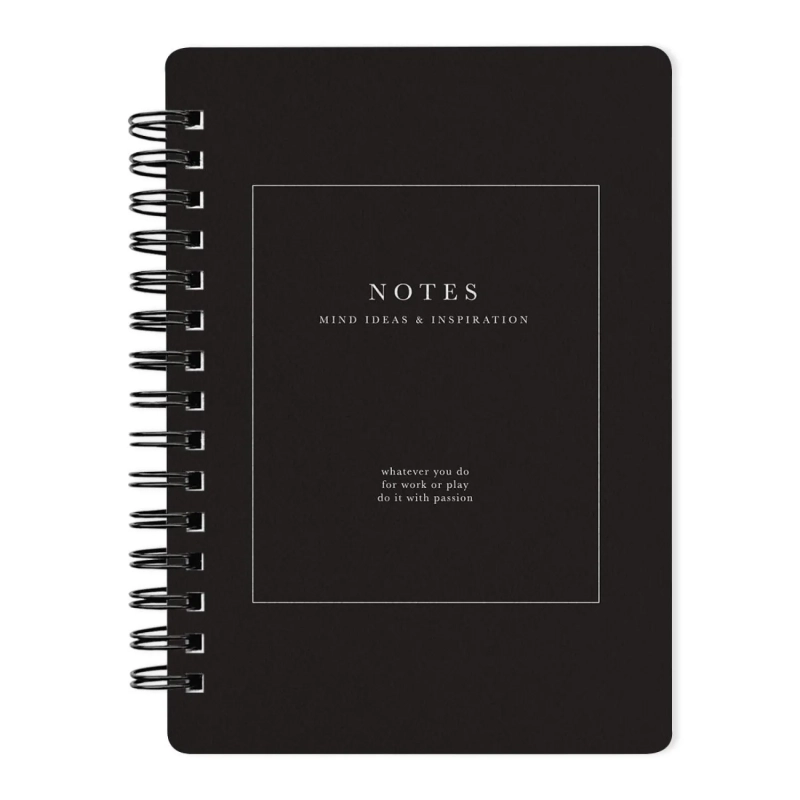 Блокнот 100х140мм 120л.клетка,спираль,Be Smart Notes черн,N3731